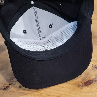 Duck Camp Deer Buck Embroidered Hat Snapback Black Hunt Hunting Rope One Size