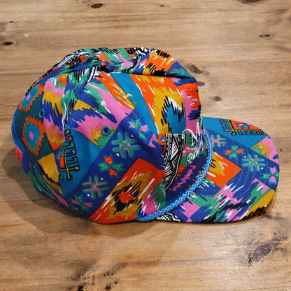 Vintage Construction Hat Southwest AOP Allover Floral Rope 90s Y2K Michael Build