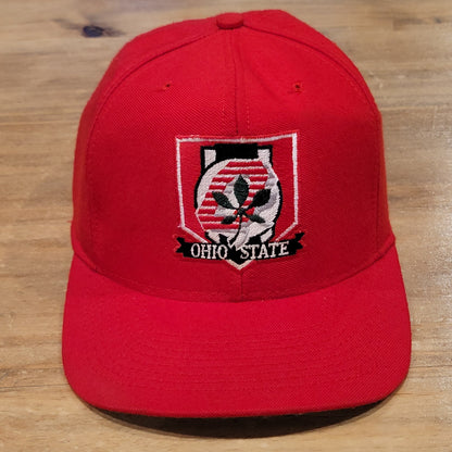 Vintage Ohio State Buckeyes Hat Snapback Nutmeg Made USA 90s College Wool