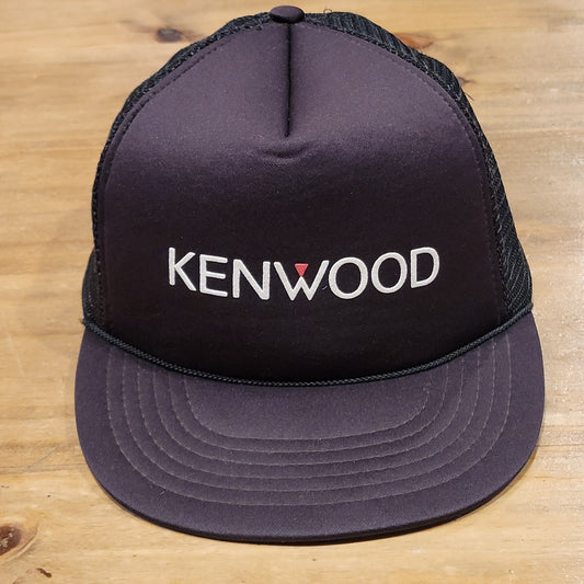 Vintage Kenwood Stereo Speakers Trucker Hat Snapback Black 80s 90s One SIze
