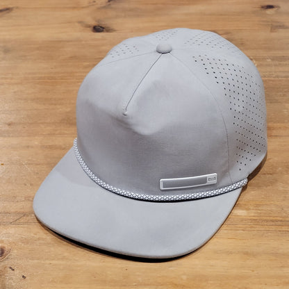 Melin Hydro Coronado Hat Snapback Rope Gray Stash Pocket Pouch CL size