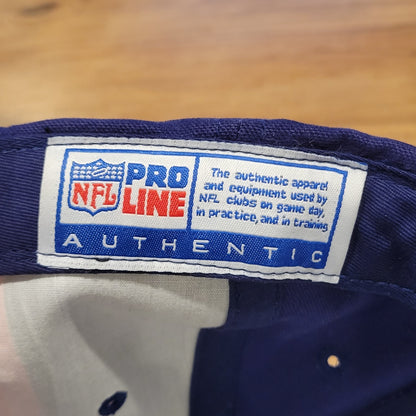 Vintage New York Giants Hat Strap Back Pro line Authentic NFL Football Laces 90s