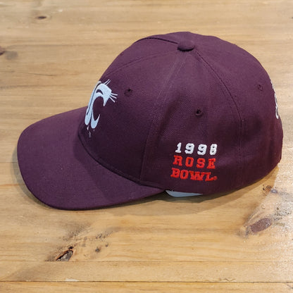 Vintage Washington State Cougars Hat Snapback Rose Bowl 1998 Wool Blend College
