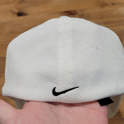 Vintage Tiger Woods Hat Size M/L White Black TW logo Golf Y2K Golfer Swoosh