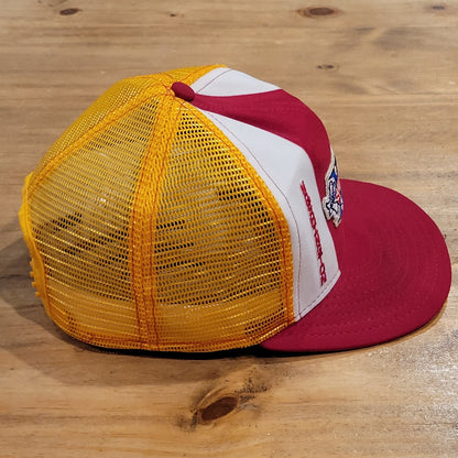 Vintage Washington Redskins Super Bowl XVIII AJD Lucky Stripe Trucker NFL USA