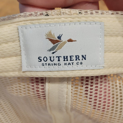 Southern String Hat Snapback Deer Antlers USA Flag Hunting Rope One Size Trucker