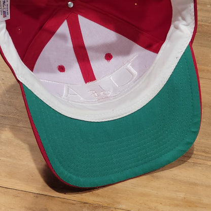 Vintage Alabama Crimson Tide Hat The Game 3 Bar U Of A 90s One Size Red College