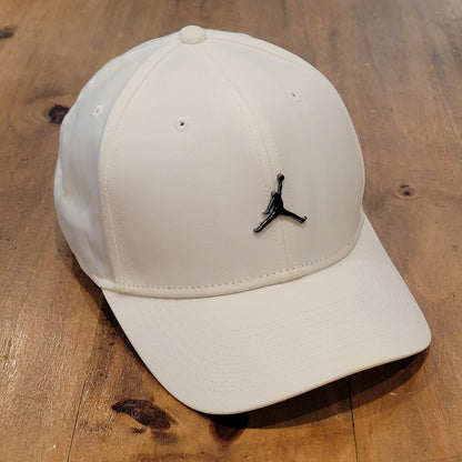 Jordan Hat  Cap Strap Back Adjustable Size M/L White Jumpman