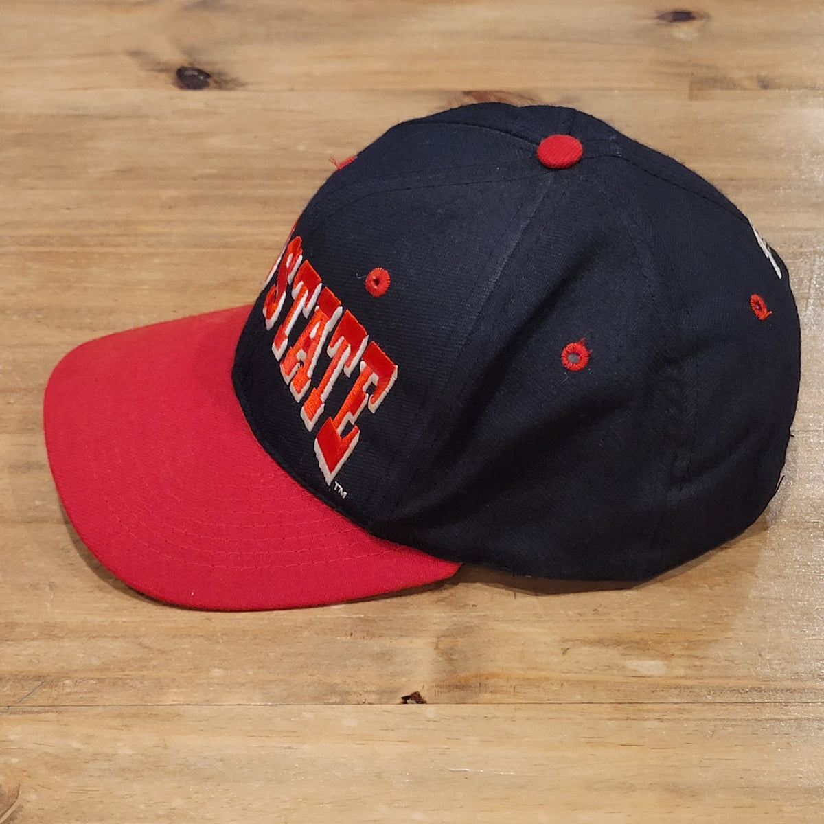Vintage Ohio State Buckeyes Hat Top of World Spell Out Arch 90s Wool Blend Black