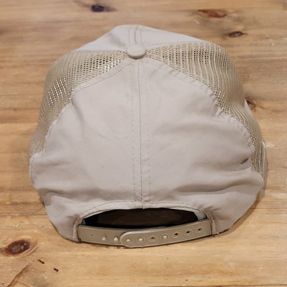 Vintage Fishing Hat Cap Snapback Fly Fishing Bass Long Wide Bill 80s 90s Patch