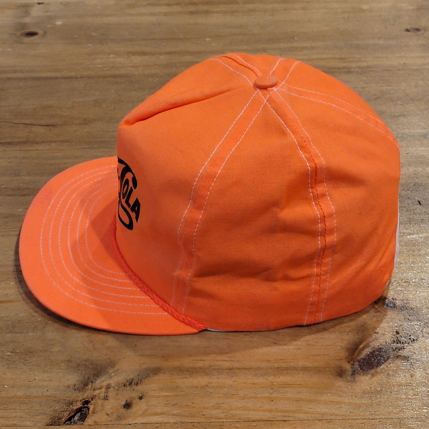Vintage Pepsi Hat Cap Snapback Orange Rope 80s 90s Pepsi-Cola Soda Pop Drink