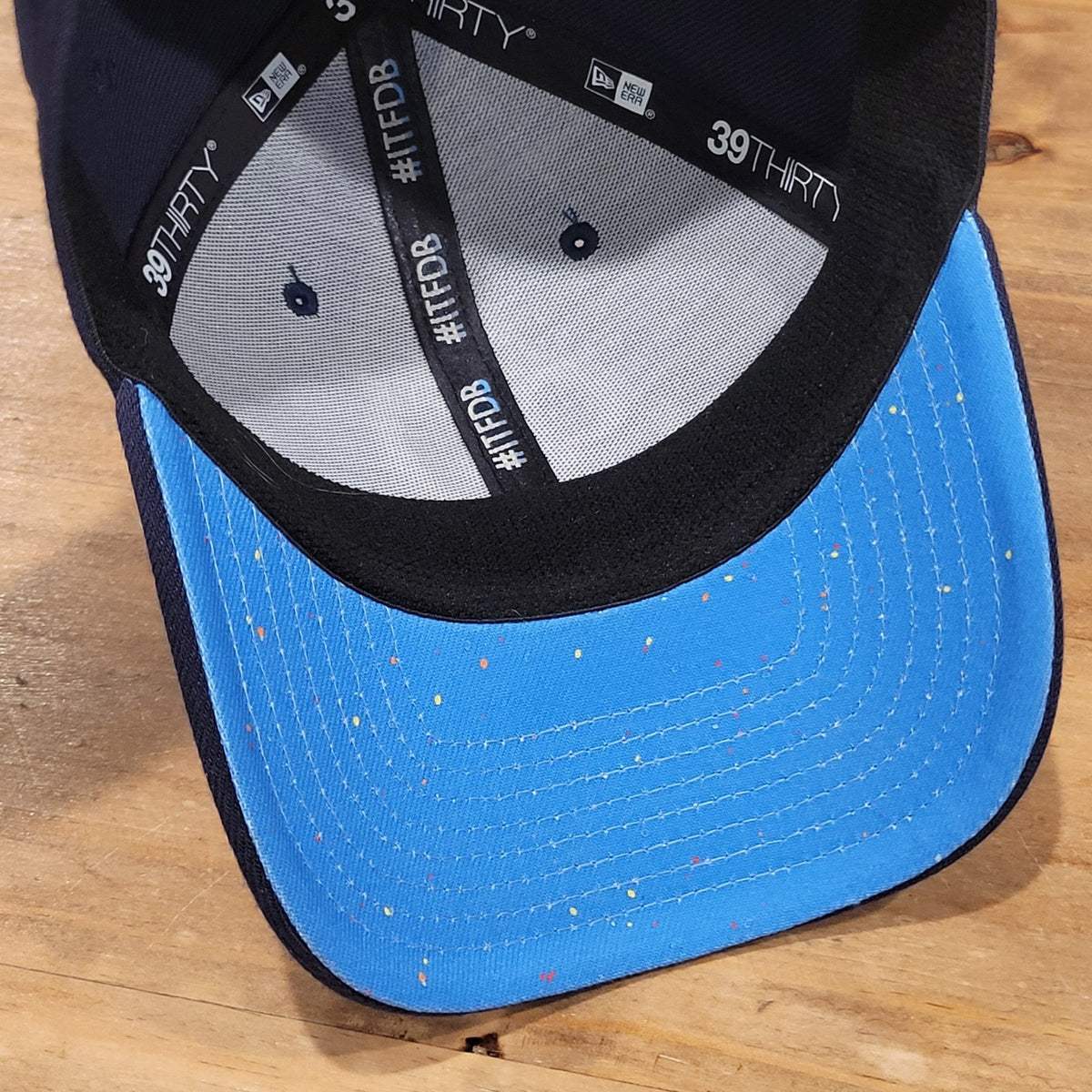 Los Angeles Dodgers Hat New Era Size S/M 39Thirty Flex Stretch Fitted Blue LA
