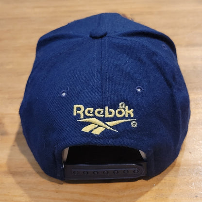 Vintage Notre Dame Hat Snapback Reebok Blue 90s College Football ND Logo Wool