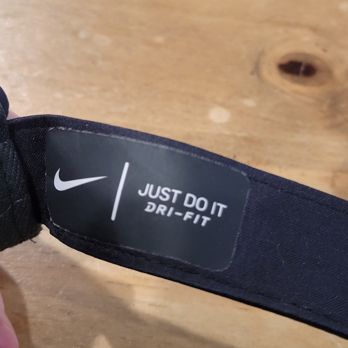 Nike Golf High Rise Visor Hat Cap Dri-Fit Black White Swoosh One SIze