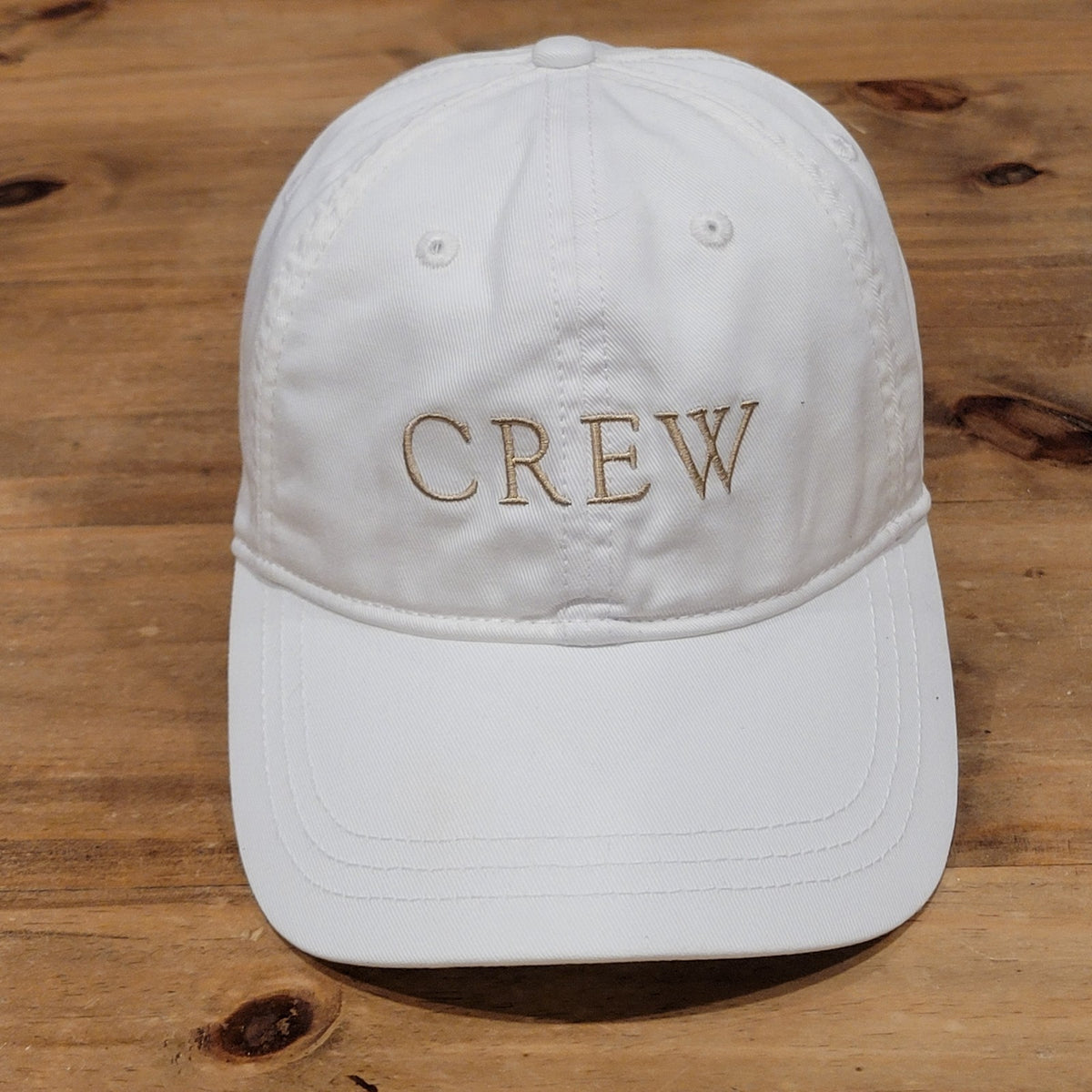 J. Crew Hat Cap Strap Back White Cotton Dad Spell Out One Size Adjustable