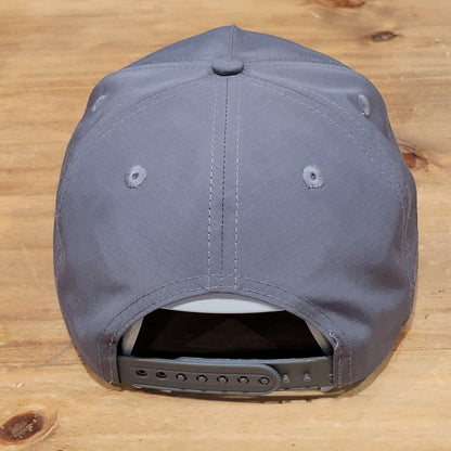 Southern String Hat Co Snapback Gray Deer Buck Logo Rip Stop Gray Hunting