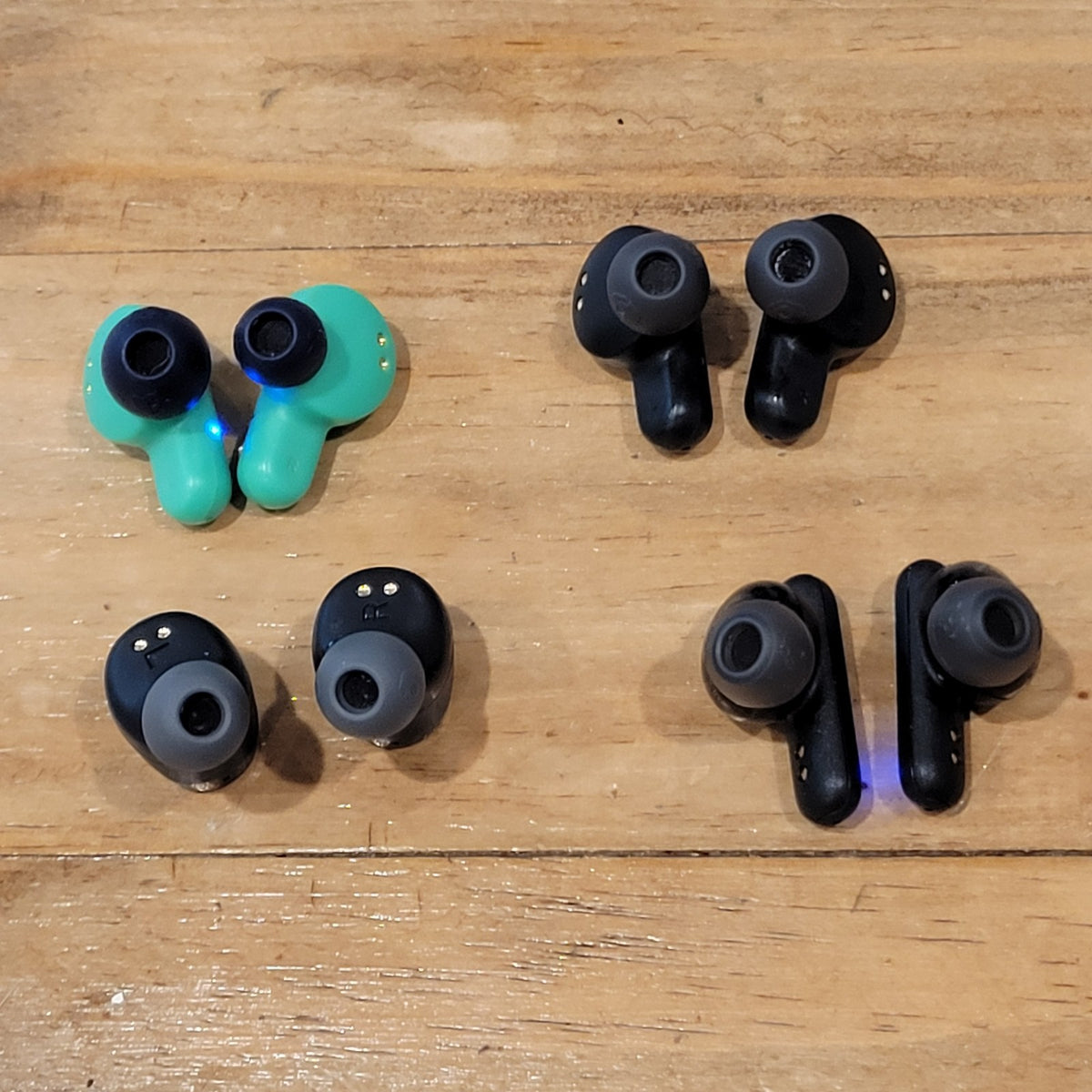 Lot of 4 Skullcandy Dime Smokin Jib Wireless Bluetooth Earbuds