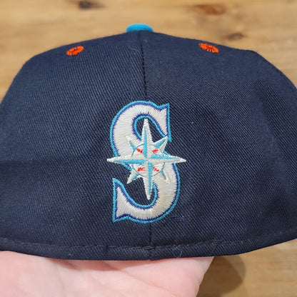 Vintage Everett Aquasox Hat Sz 7 1/4 Fitted Blue MiLB Seattle Mariners Pro Line