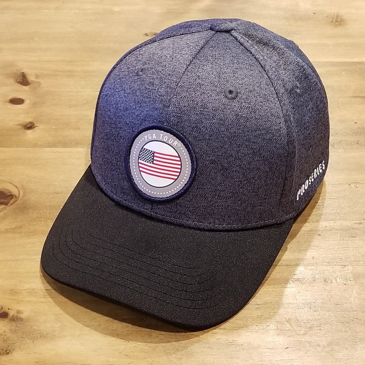 PGA Tour American Flag USA Circle Patch Logo One Size Adjustable Golf