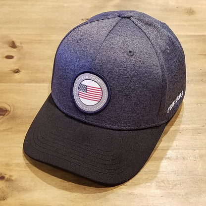 PGA Tour American Flag USA Circle Patch Logo One Size Adjustable Golf