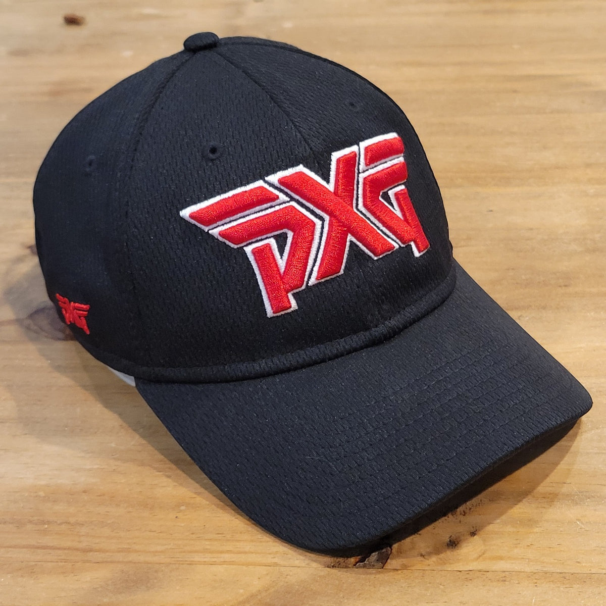 PXG Golf Hat Cap strap Back Black Red Logo One Size New Era Golfer One Size