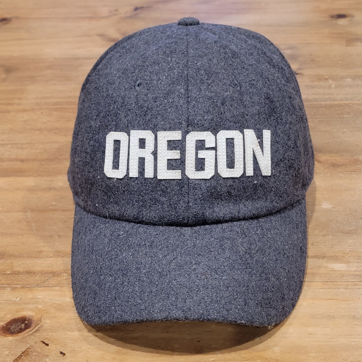 Oregon Ducks Nike Hat Cap Size XL Fitted Wool Blend Gray Spell Out Swoosh