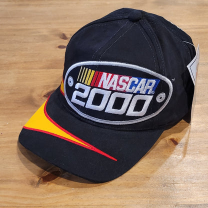 Vintage NASCAR 2000 Hat Snapback Big Logo Flame Jagged 90s One Size Adjustable