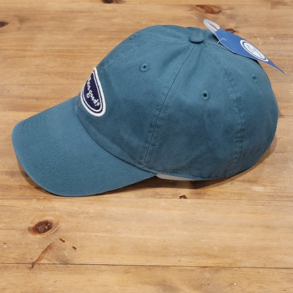 Life Is Good Hat Cap Strap Back Green One Size Chill Vintage Oval Design Dad