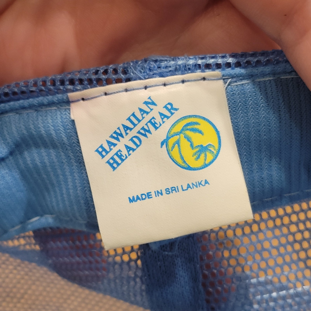 Vintage Maui Hawaii 1996 96 Trucker Hat Blue Pink Neon Rope Beach