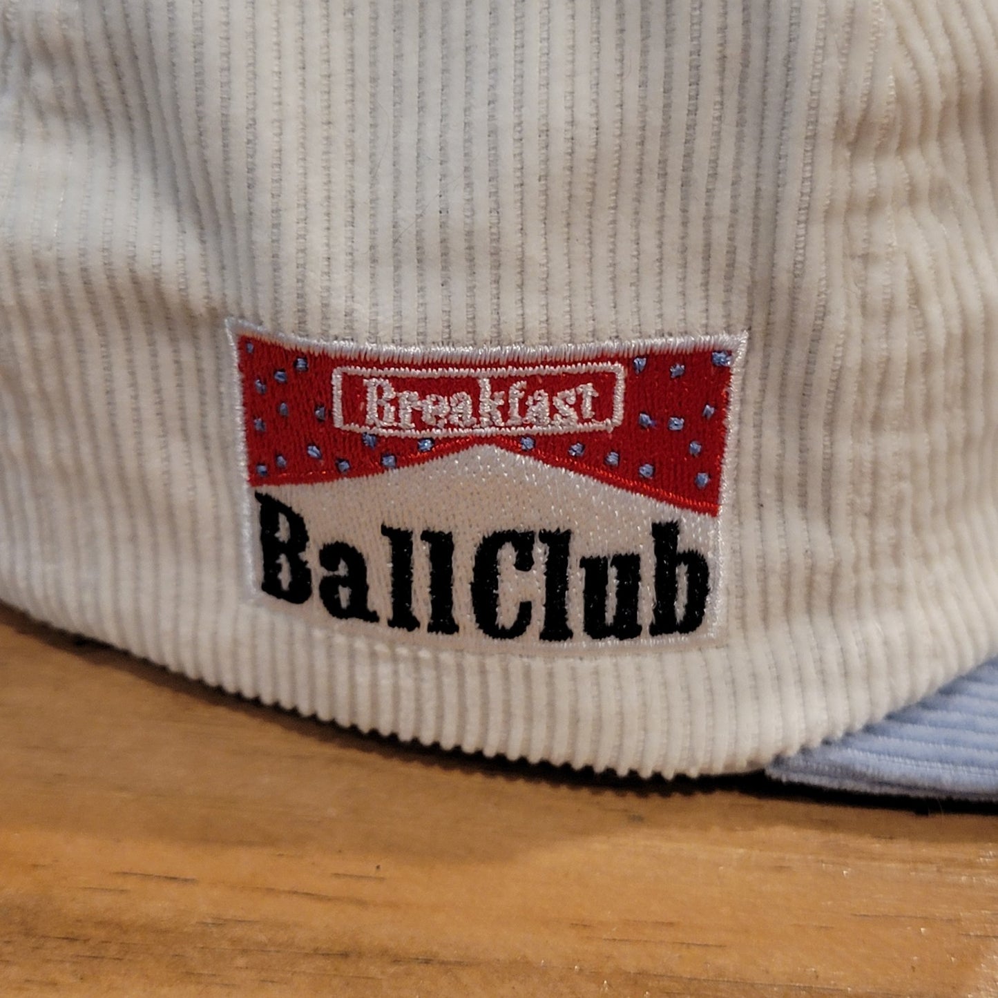 Breakfast Ball Club Corduroy Hat Cap Snapback White Blue Tasmanian Devil