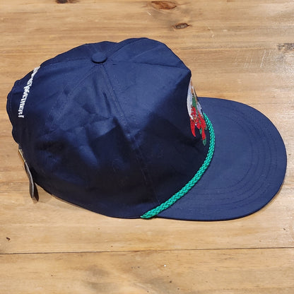 Vintage Cartoon Dinosaurs Hat Rope Made USA World We're in this Together 90s
