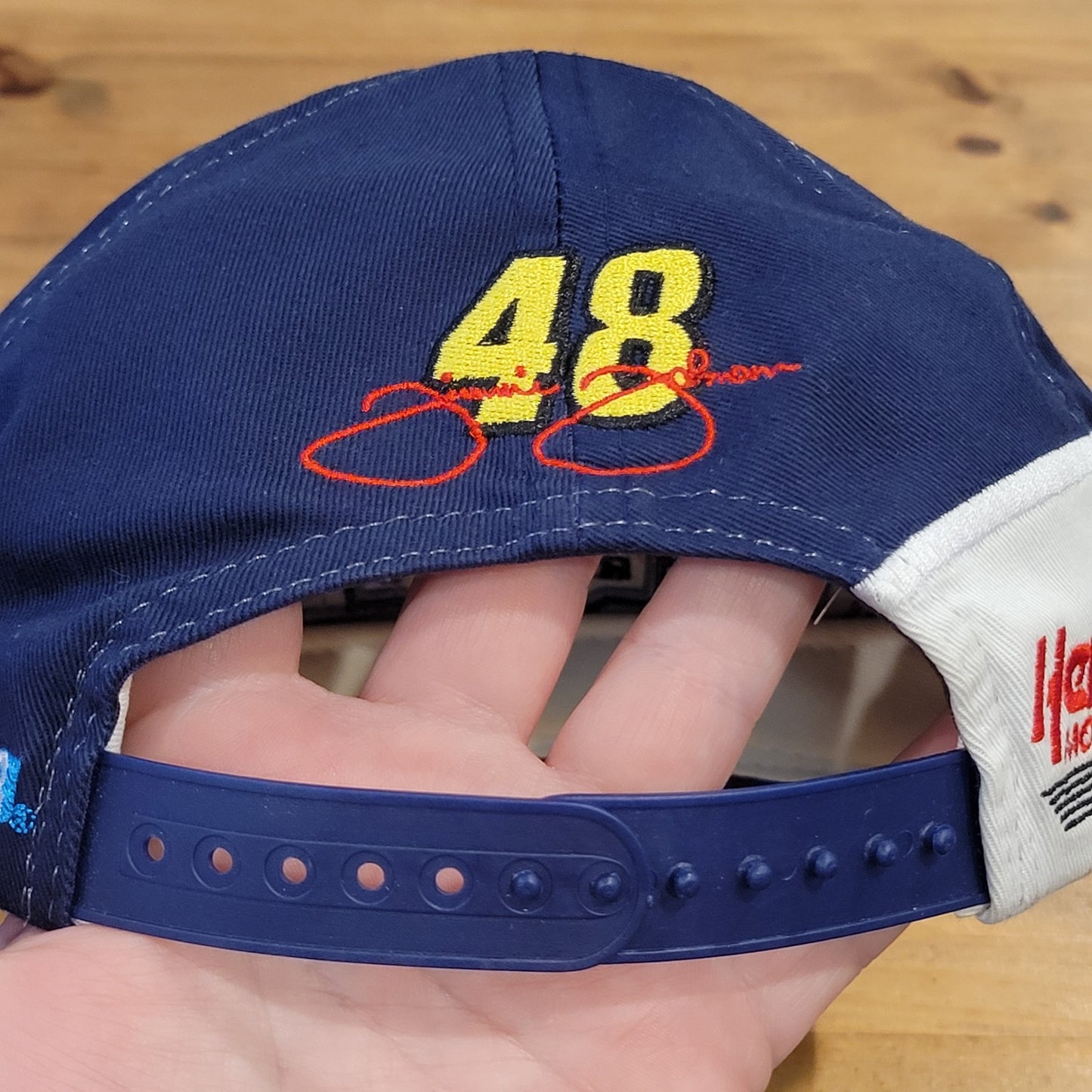 Vintage Lowe's Team Racing Hat Snapback Youth Kids Boys Jimmy Johnson NASCAR 48