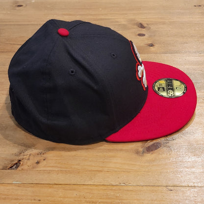 El Paso Chihuahuas Crossbones Hat New Era 7 3/8 Fitted Black MiLB Baseball Wool