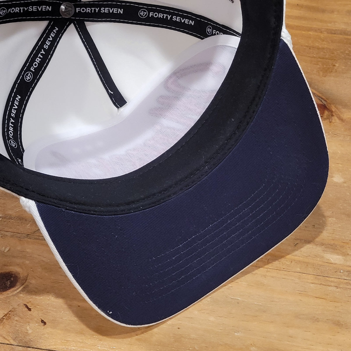 Minnesota Twins Hat Snapback White Rope 47 Brand Hitch MLB Script TC Logo