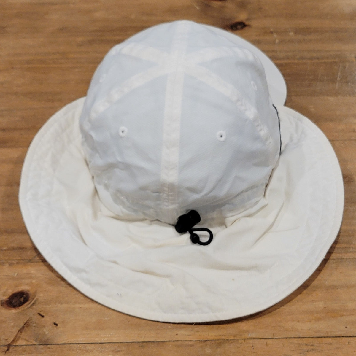 Vintage Columbia Fishing Hat Women One Size Adjustable White Neck Flap Wide Bill