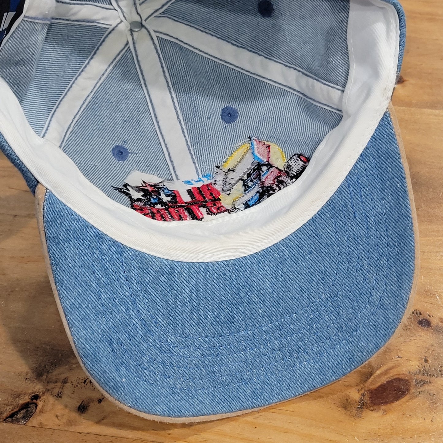 Vintage Sprint Car All Stars 2000 Racing Denim Hat Strap Back Race Y2K 00s