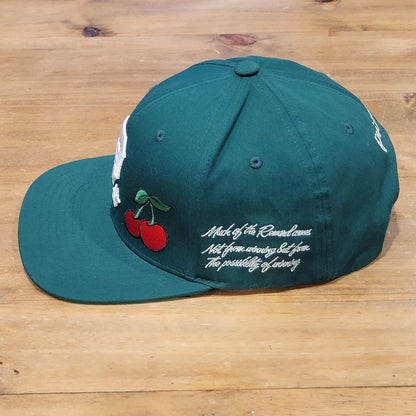 Primitive Skateboards Hat Snapback Green Casino Cards Dice Cherries Logo Skater