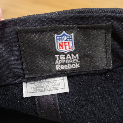 Buffalo Bills Hat Snapback Black Blue Plain Logo Team NFL Reebok One Size