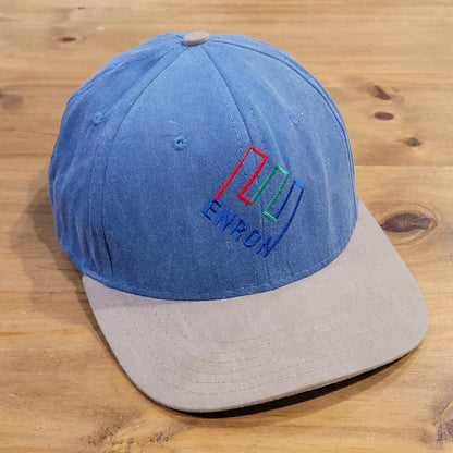 Vintage Enron Hat Snapback Made USA  90s Fraud Scandal Energy Company