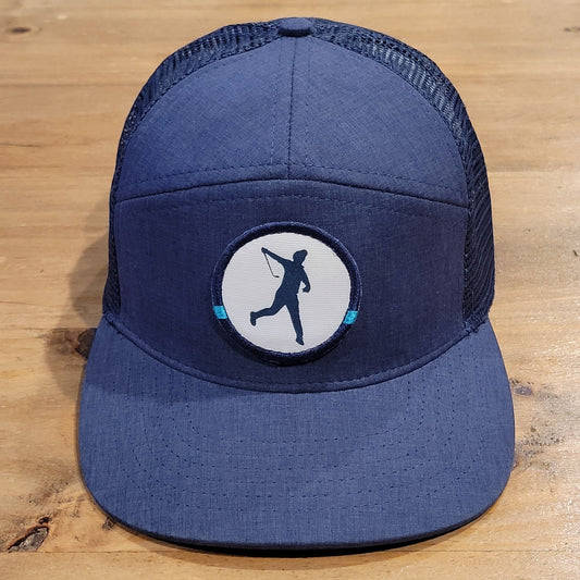 Live Forever Golf Panel Hat Snapback Blue Patch Mesh Back One Size Golfer LFG