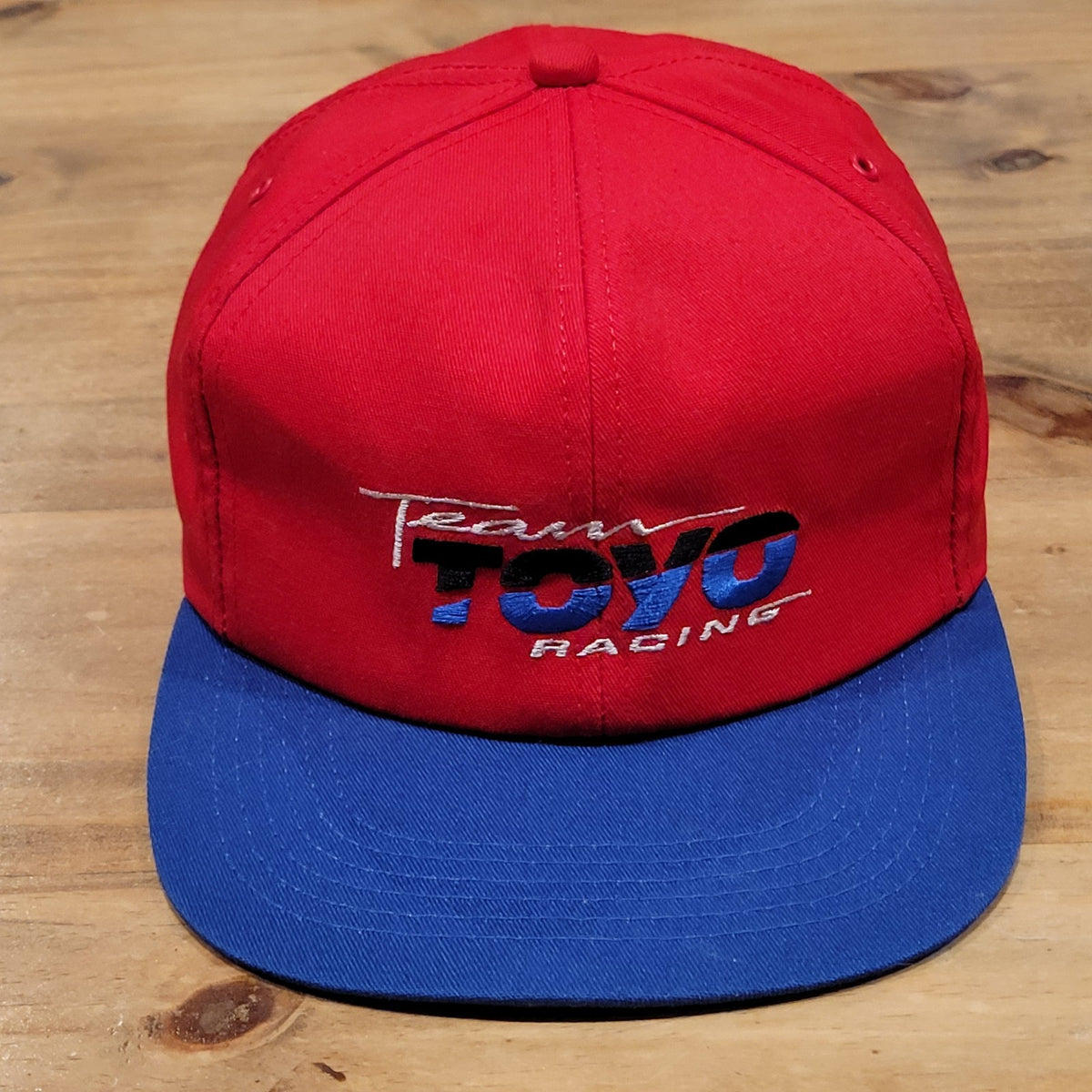 Vintage Toyo Tires Hat Snapback Red Team Toyo Racing Car K-Products Made USA