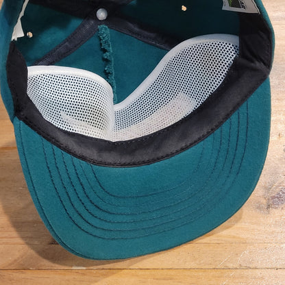 Vintage BearCat Artic Cat Hat Snapback Green Articwear Made USA 80s 90s