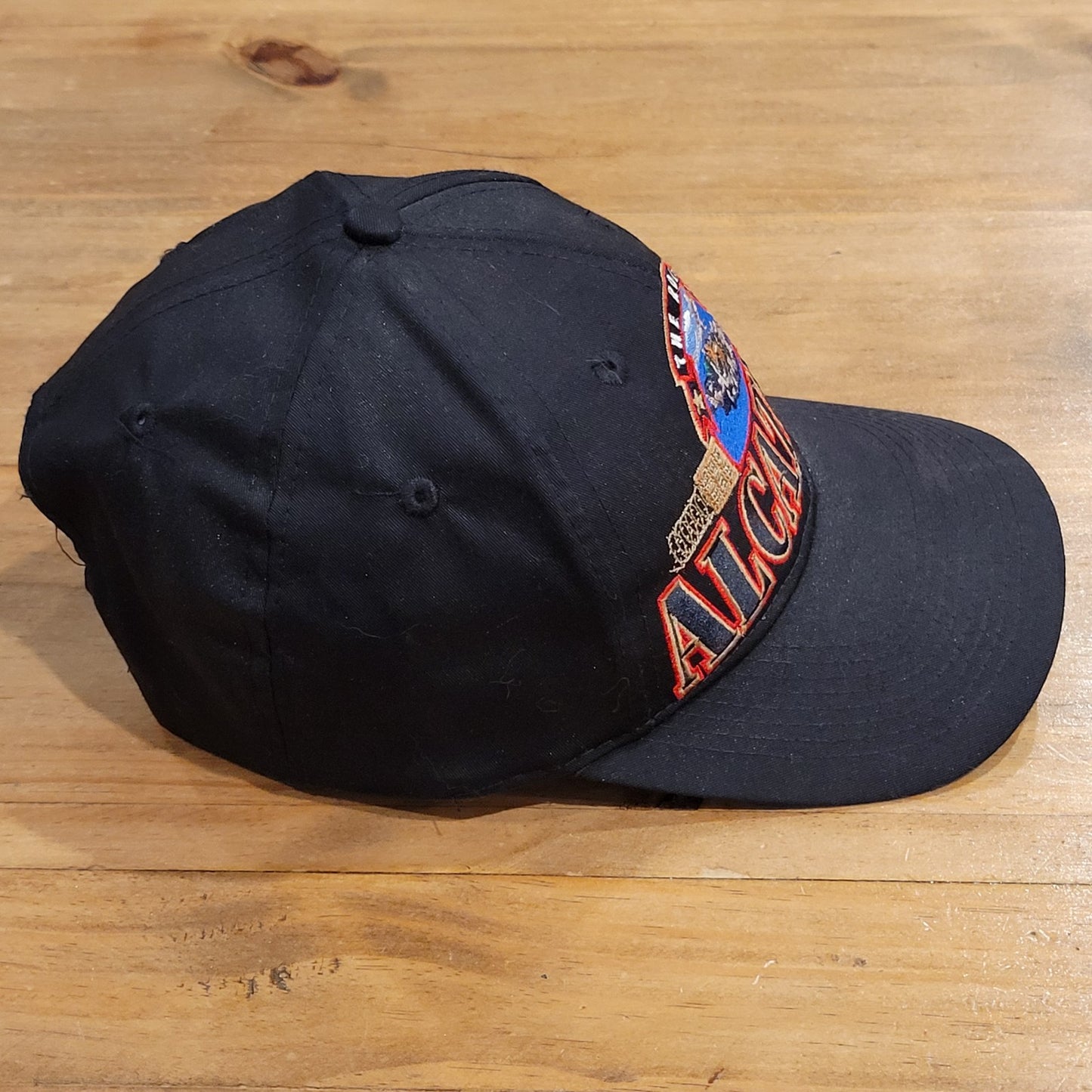 Vintage Alcatraz The Rock Hat Snapback San Francisco 90s Spell Out Big Logo