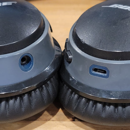 Bose SoundLink Around Ear Wireless Headphones AE2 Black Blue Tested Working 1135