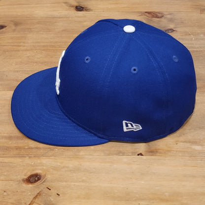 Los Angeles Dodgers Hat New Era Size 7 3/8 Fitted 59Fifty Blue On Field