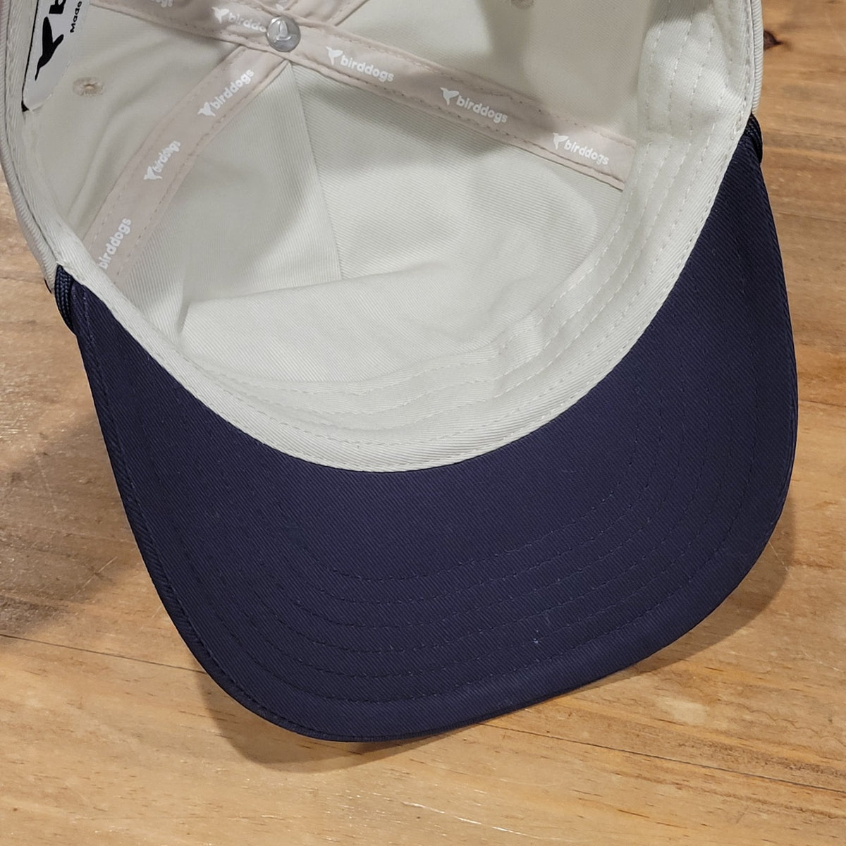 BirdDogs Hat Cap Snapback Beige Blue Rope Bean Rosters One Size Adjsutable
