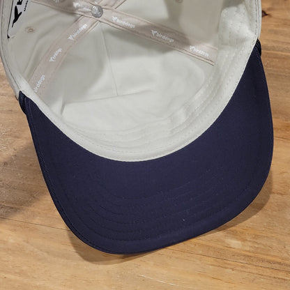 BirdDogs Hat Cap Snapback Beige Blue Rope Bean Rosters One Size Adjsutable