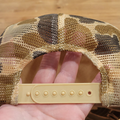 Vintage Hunting Hat Classic Whitetails Trucker Gene Wensel Camo Camouflage Foam