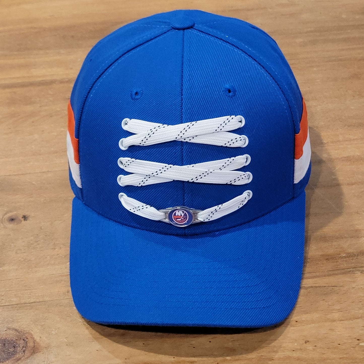 New York Islanders Lacer Hat Snapback Blue Shoe Lace Laces One Size NHL Hockey