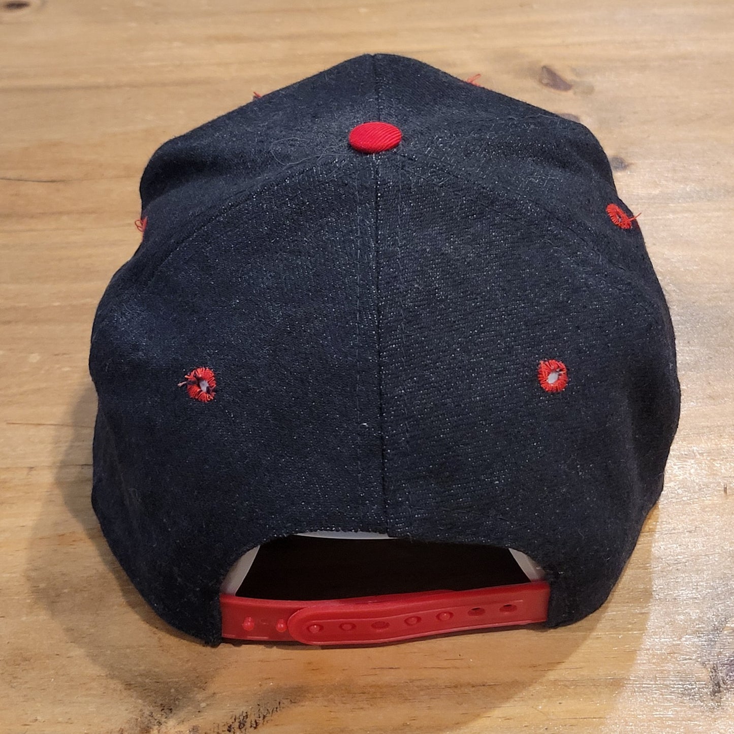 Vintage Chicago Bulls Hat Snapback Black Denim Universal 90s Jordan NBA